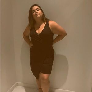 A New Day Little Black Wrap dress